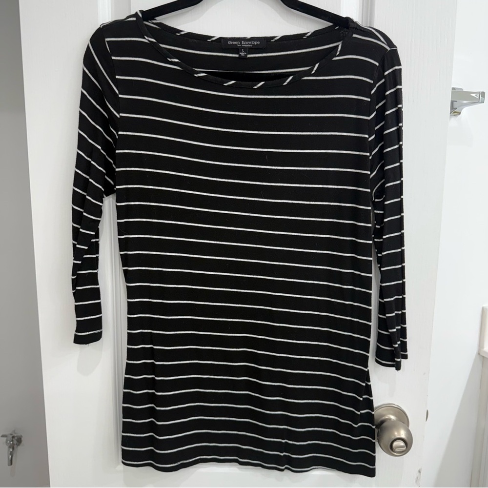 Green Envelope Women’s 3/4 length Sleeve Large Shirt